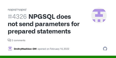 ngsql|npgsql prepared statement.